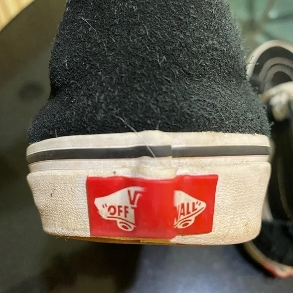 VANS Black HIGH-TOP SKATE SHOES size 9.5 W - Picture 5 of 7